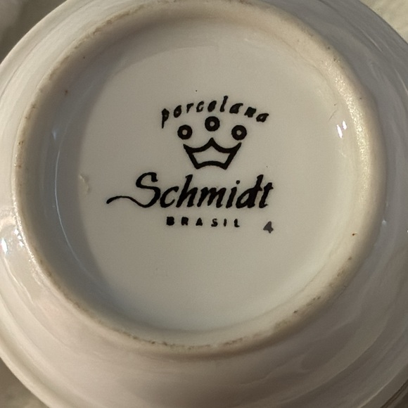 Set of 3 Schmidt Porcelain Brasil "Tia Maria" Espresso Demitasse Cups No Saucers - Picture 3 of 11